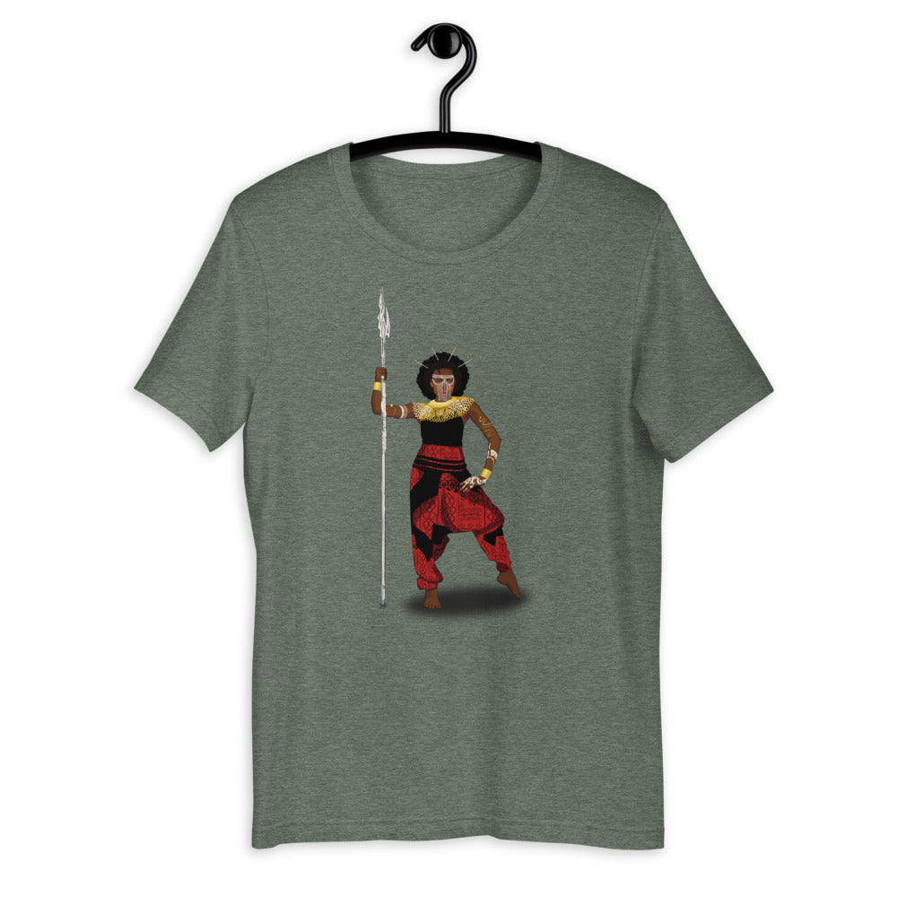 AfriBix Warrior African Queen Short-Sleeve Unisex T-Shirt