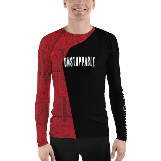 AfriBix Tribal Print Men's Rash Guard