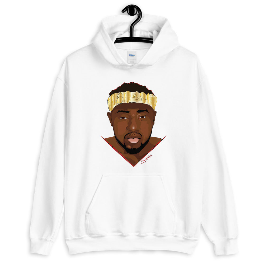 AfriBix Warrior African King Portrait Comfortable Unisex Hoodie