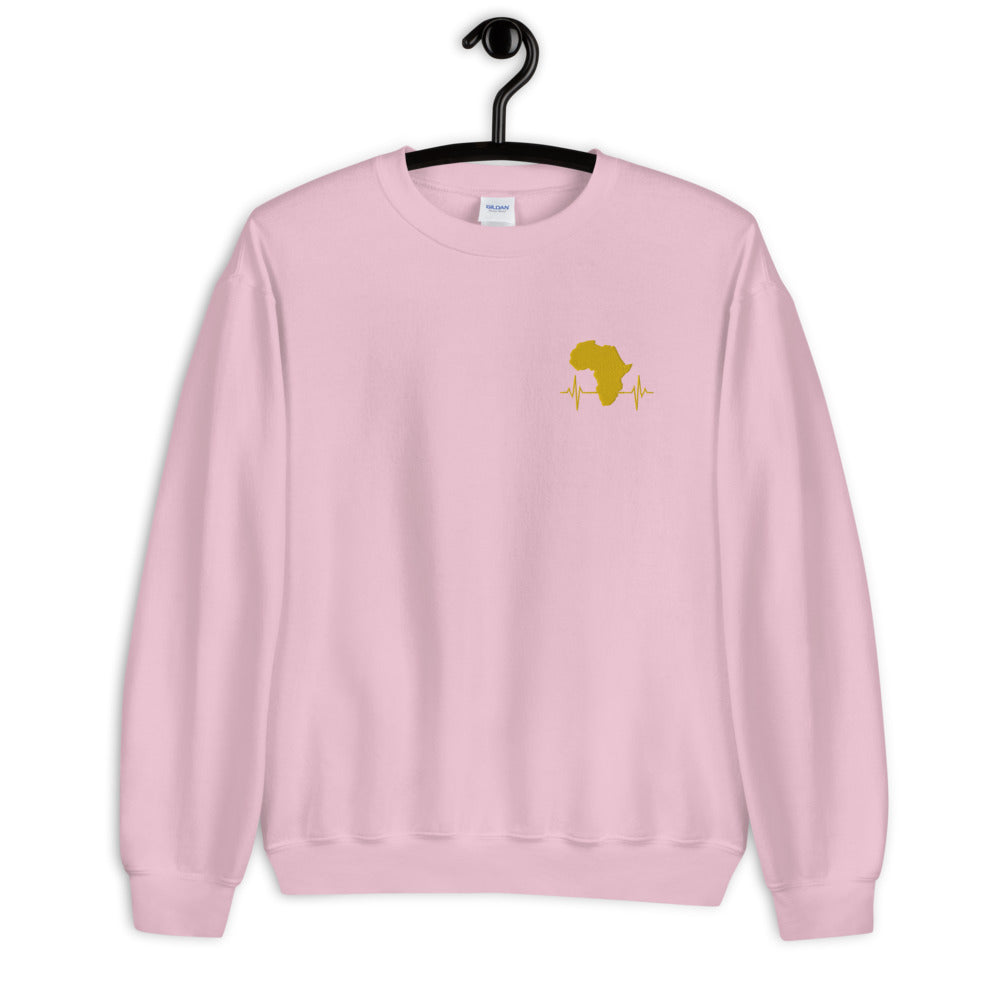 AfriBix Heartbeat of Africa Embroidered Unisex Sweatshirt