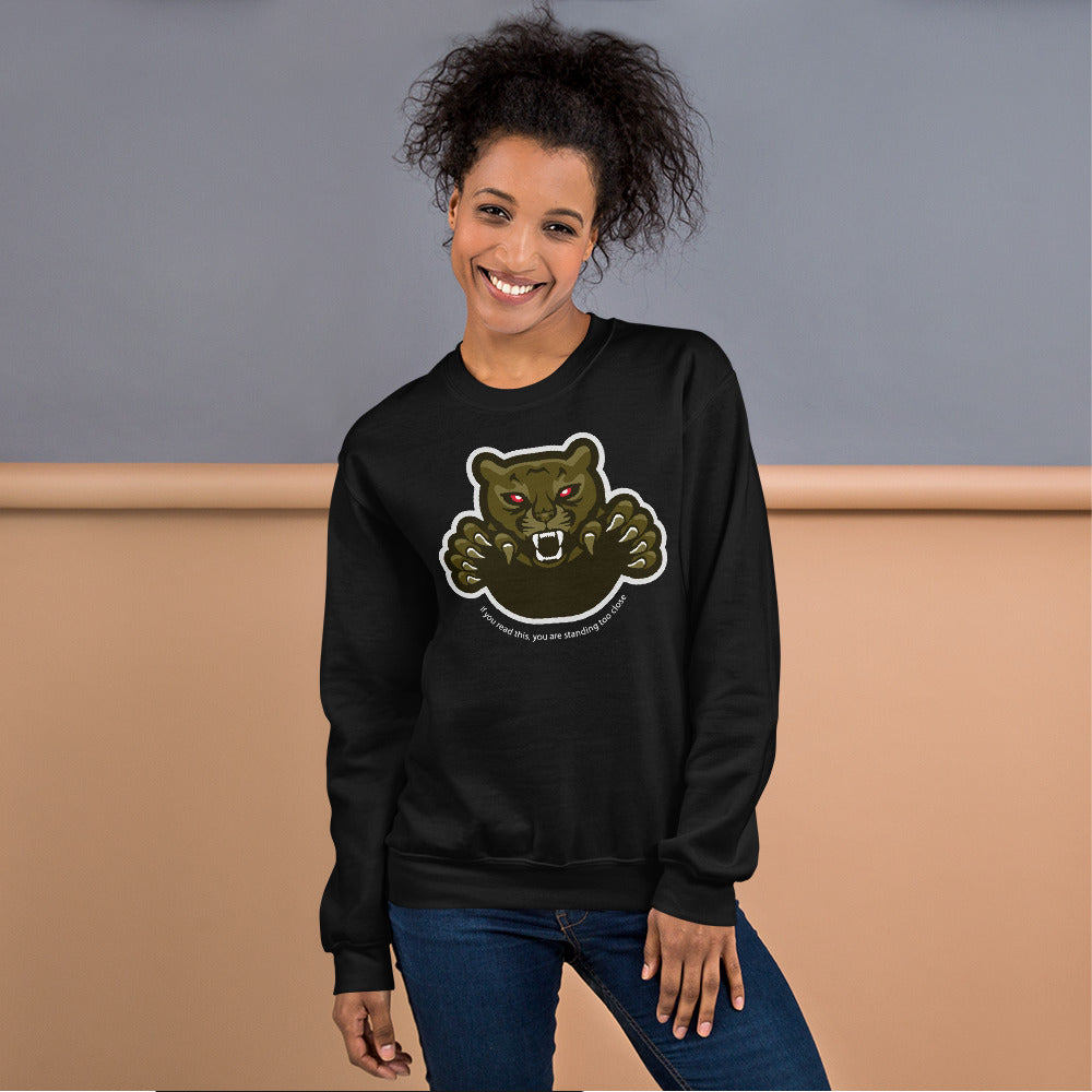 'Physical Distancing' Graphic Panther Comfortable Unisex Sweatshirt