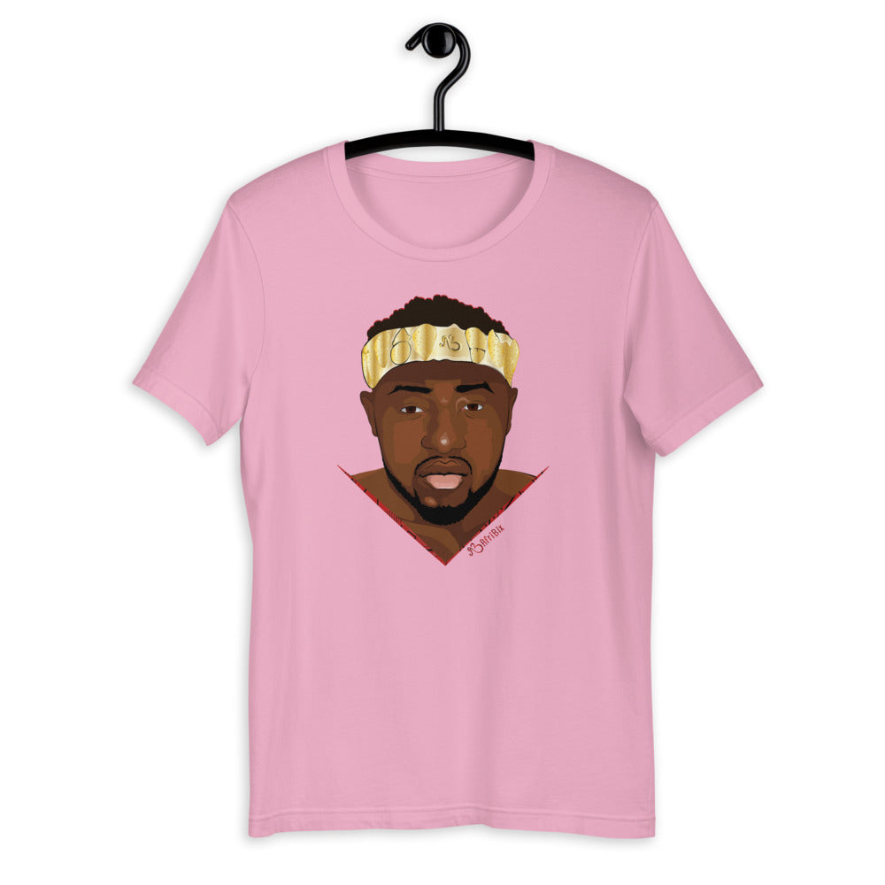 AfriBix Warrior African King Portrait Short-Sleeve Unisex T-Shirt