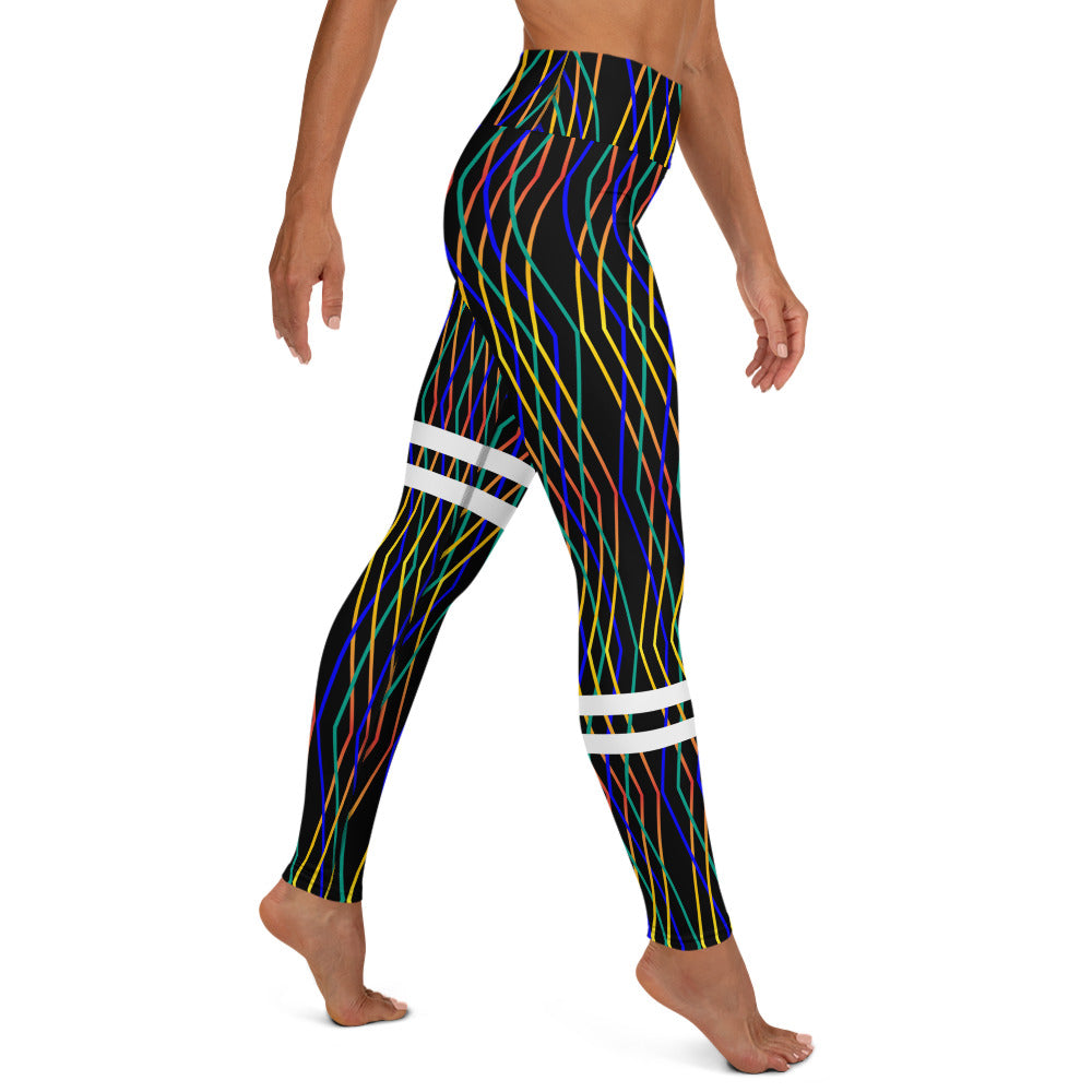 Constellation Print Leggings - Noir