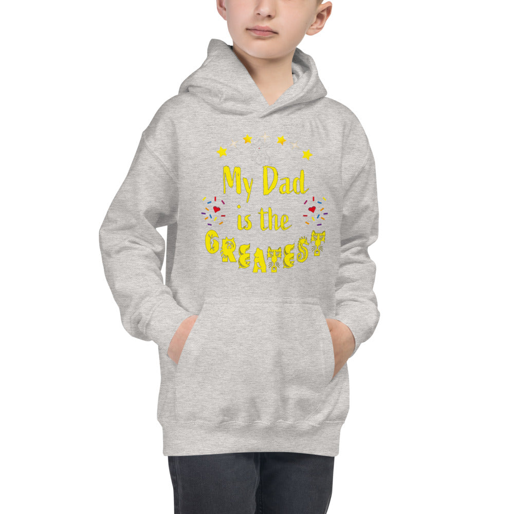 'Greatest Dad' Animal Unisex Kids Hoodie
