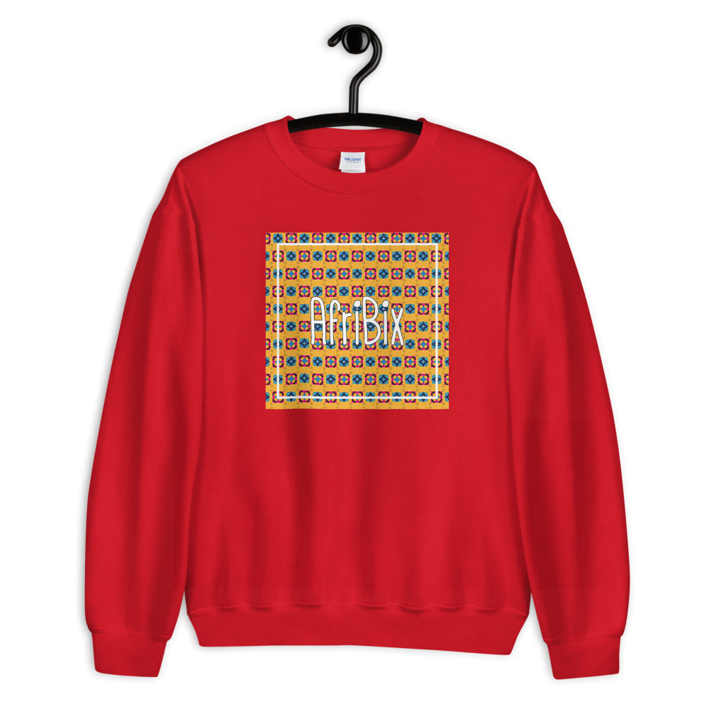 AfrBic Classic Alternate Print Unisex Crew Neck Long Sleeve Pullover Sweatshirt