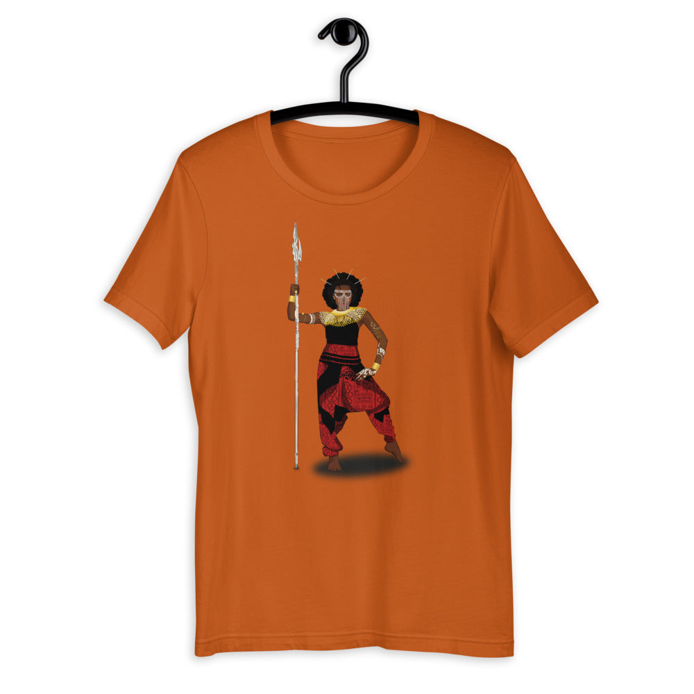 AfriBix Warrior African Queen Short-Sleeve Unisex T-Shirt