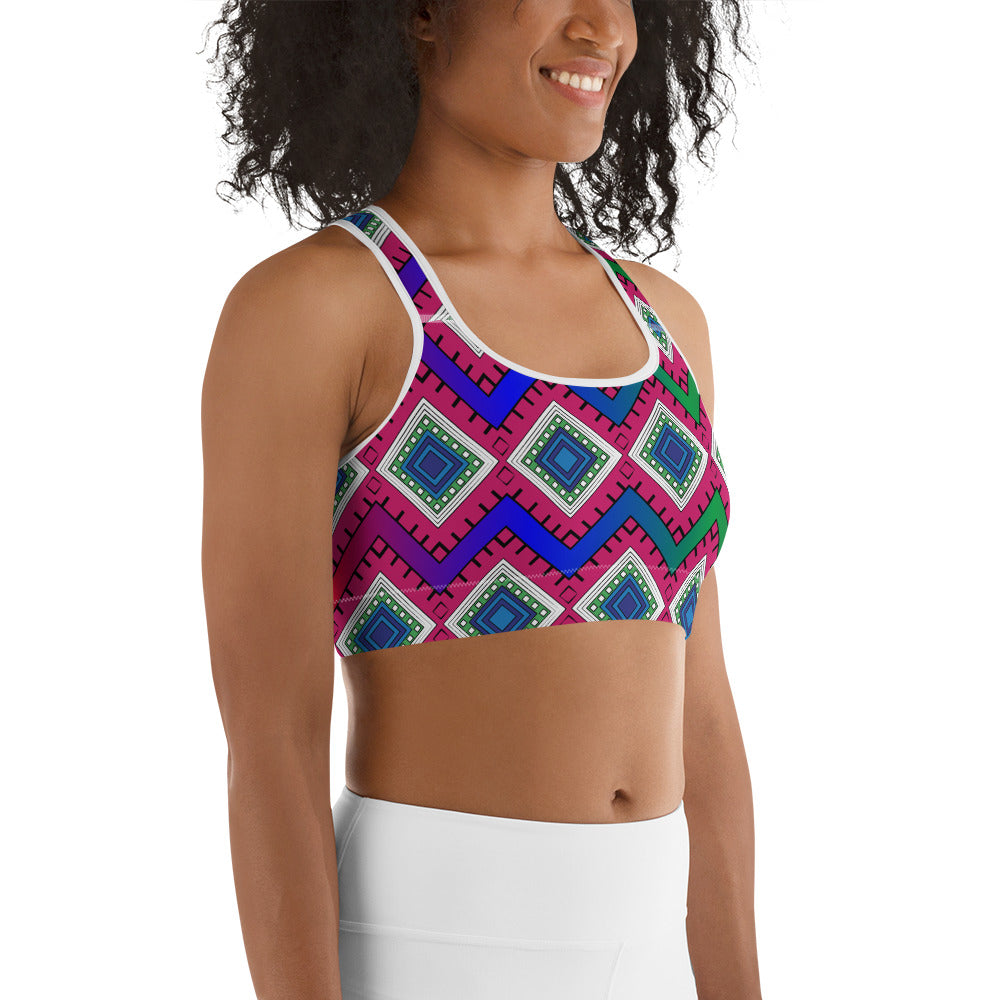 Quad Print Sports bra