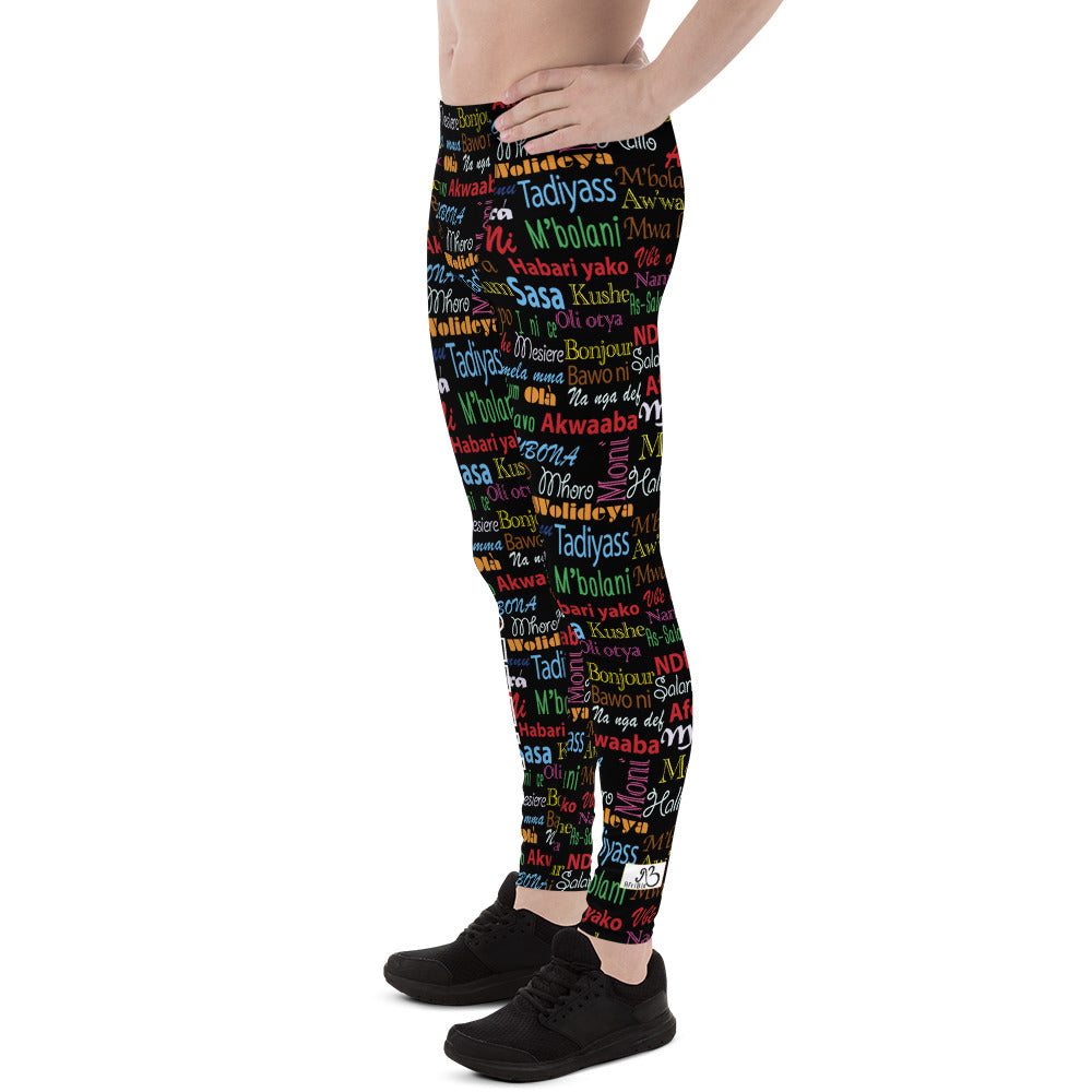 AfriBix Hello Print Men's Leggings