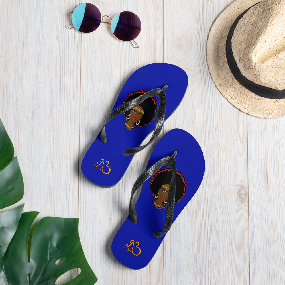 AfriBix Warrior Flip-Flops - Blue