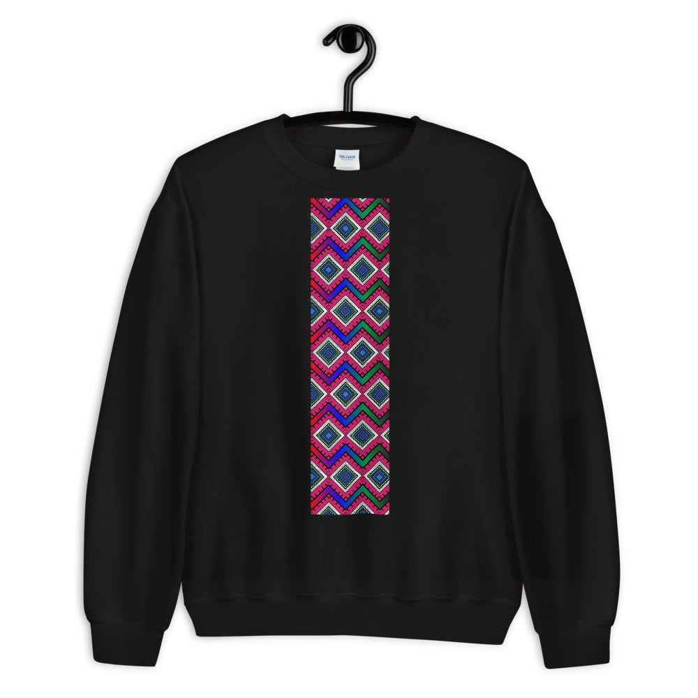 Quad Print Unisex Long sleeve Pullover Sweatshirt