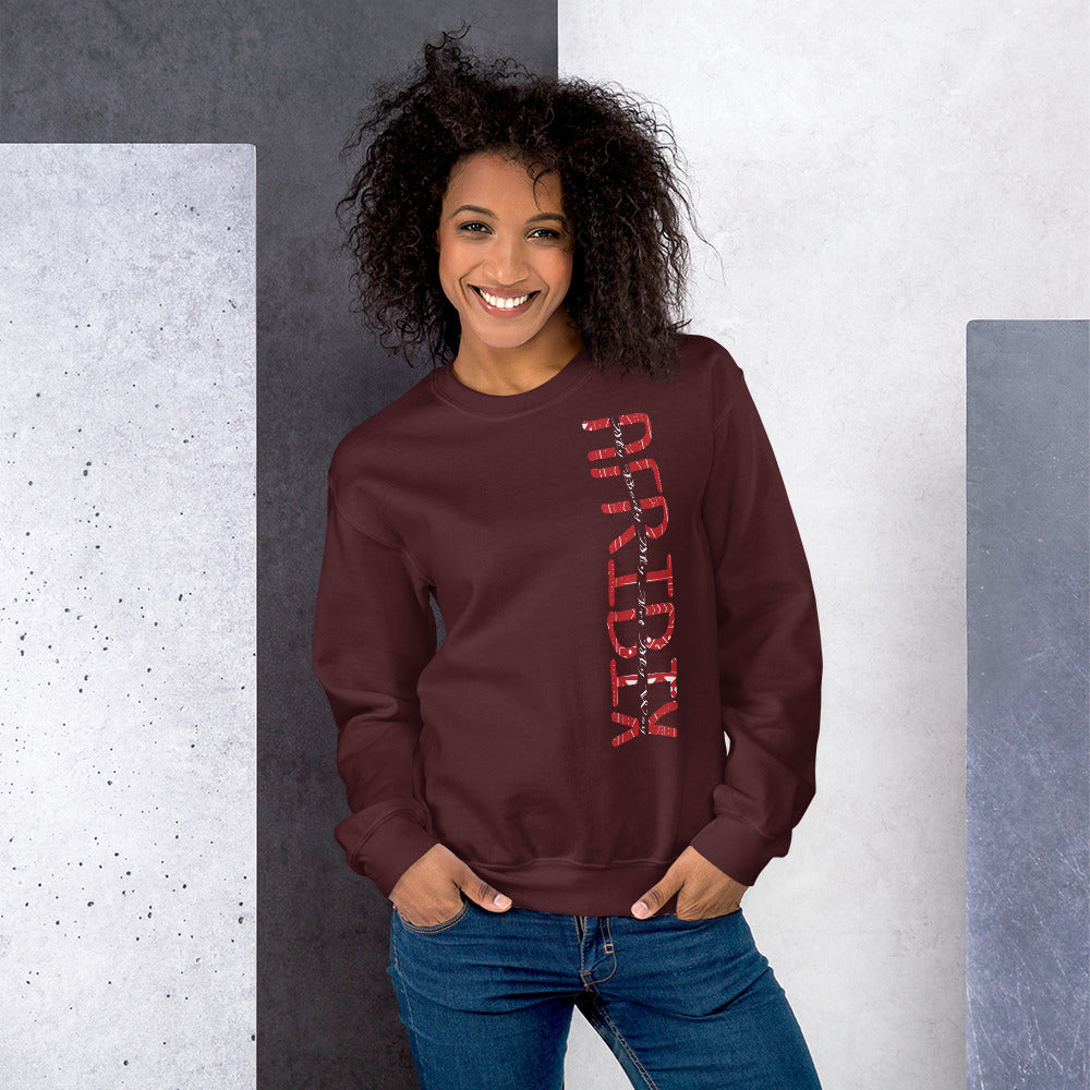 AfriBix Classic Tribal Print Unisex Crew Neck Long Sleeve Sweatshirt - dark colours