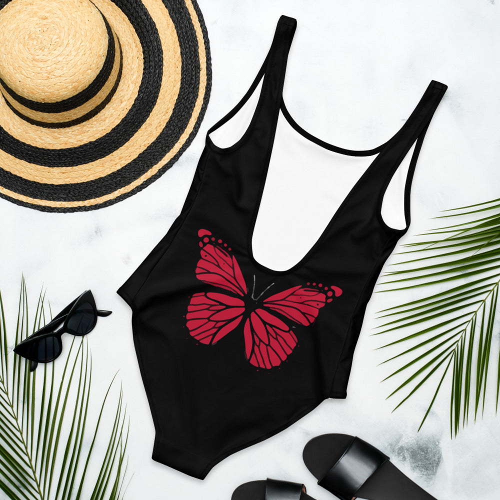 Tongue in Cheek! Graphic One-Piece Swimsuit