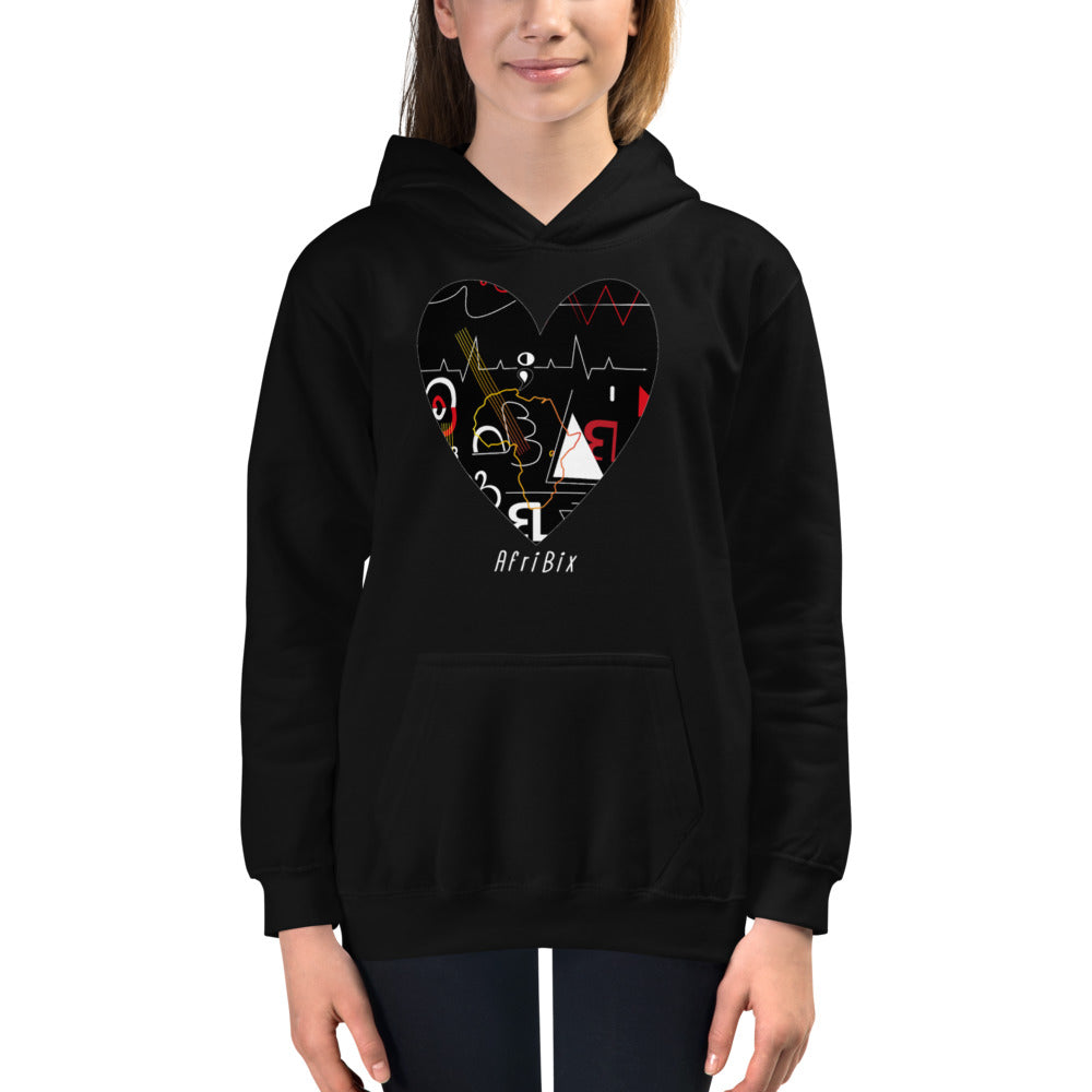 AfriBix Linear Print Unisex Kids Sweatshirt Hoodie