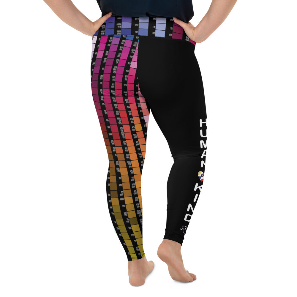 AfriBix Human.Kind Print Plus Size High Waist Leggings