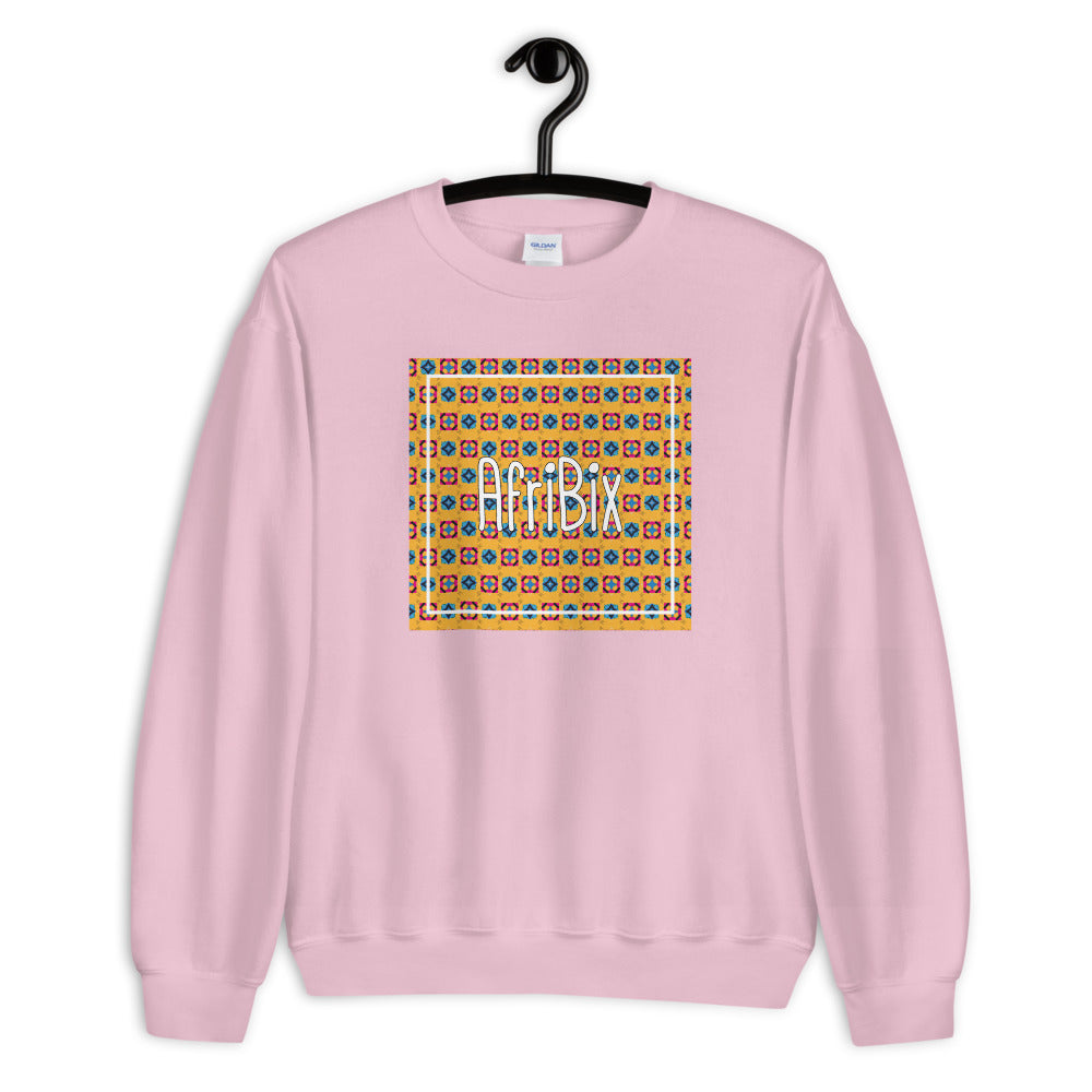 AfrBic Classic Alternate Print Unisex Crew Neck Long Sleeve Pullover Sweatshirt