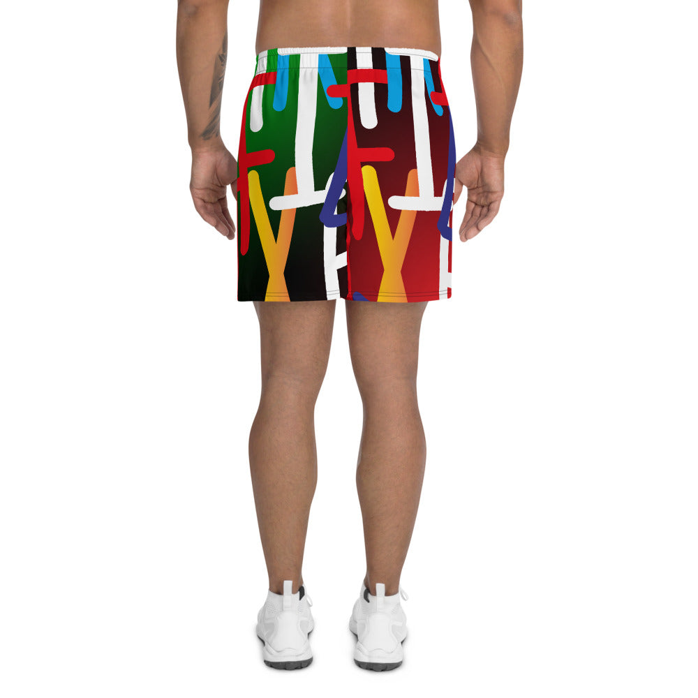 AfriBix Collage Men's Athletic Shorts
