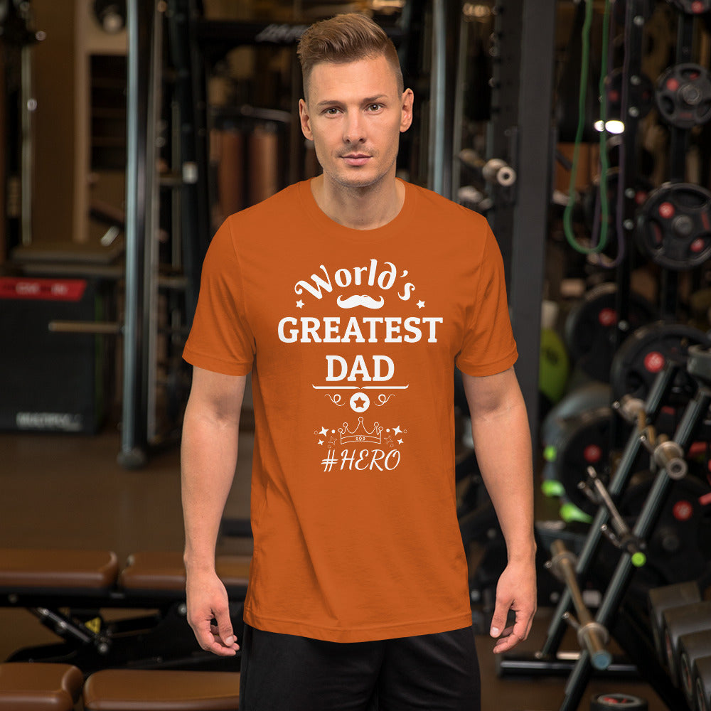 Worlds Greatest Dad Short-Sleeve Unisex T-Shirt - Dark Colours