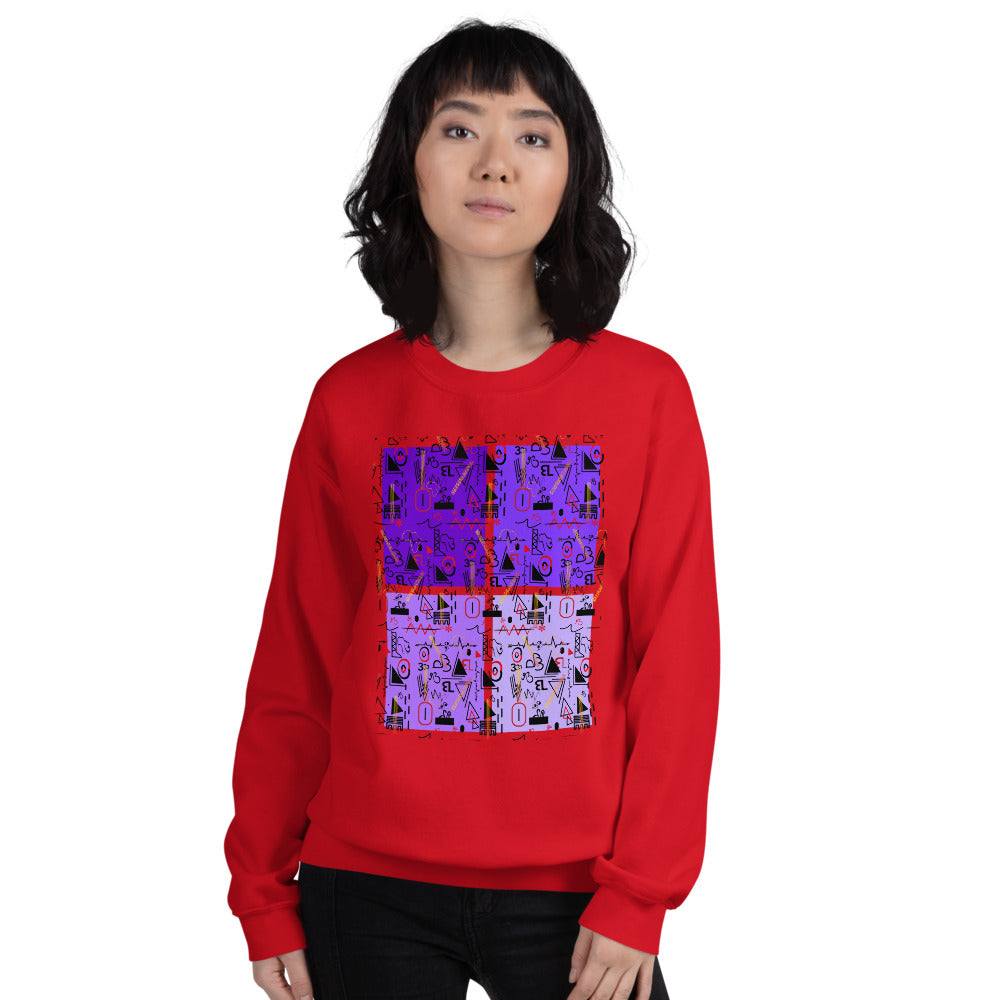 AfriBix Linear Print Graphic Unisex Sweatshirt