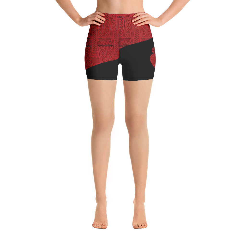 Ubuntu Diagonal Tribal Print Lycra Shorts