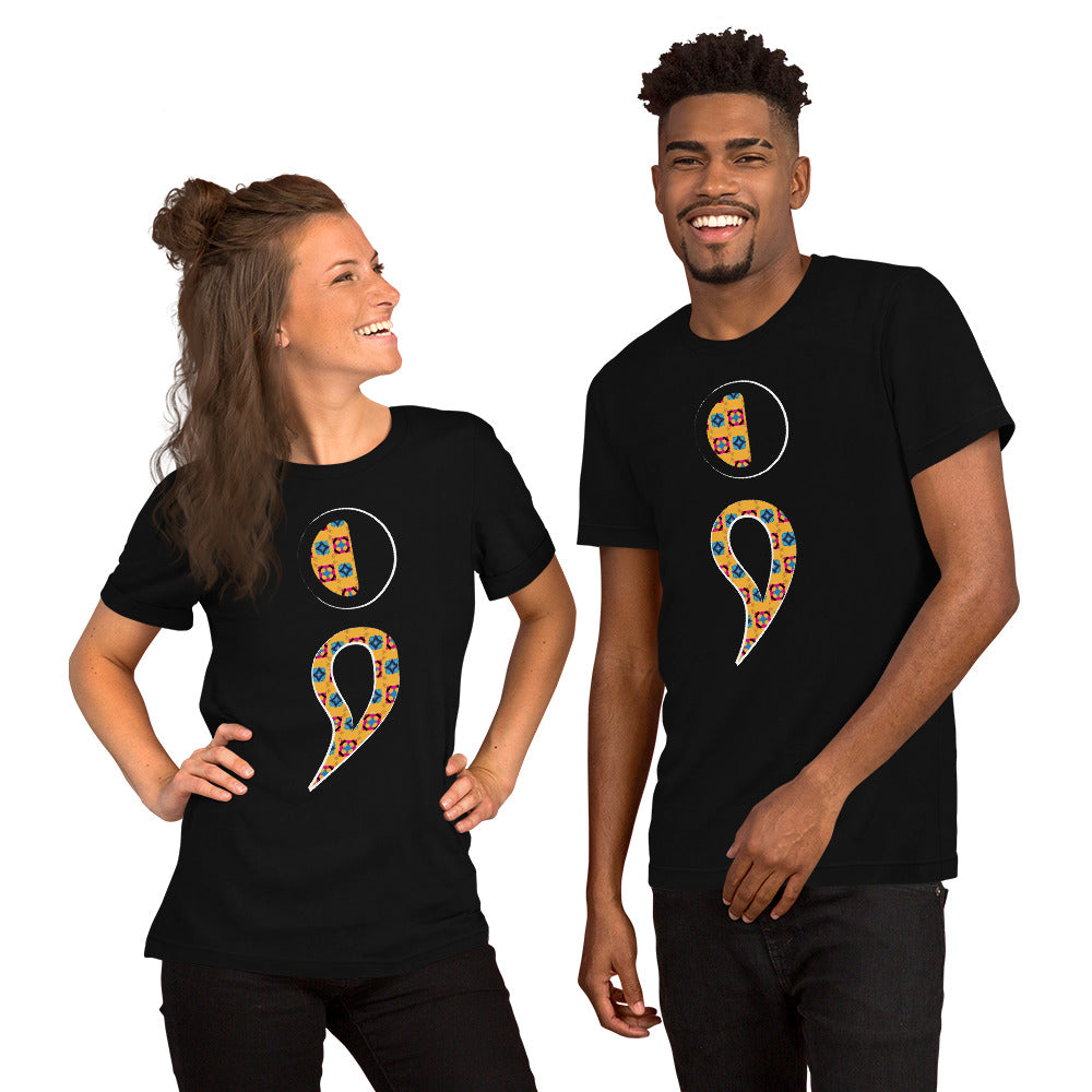 Semi-Colon Unisex T-Shirt