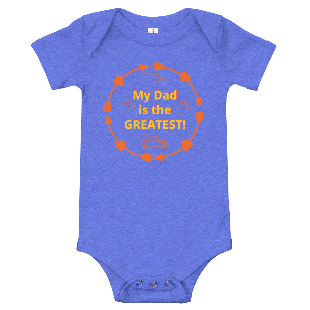 Father's day 'Greatest Dad' Baby Bodysuit One Piece