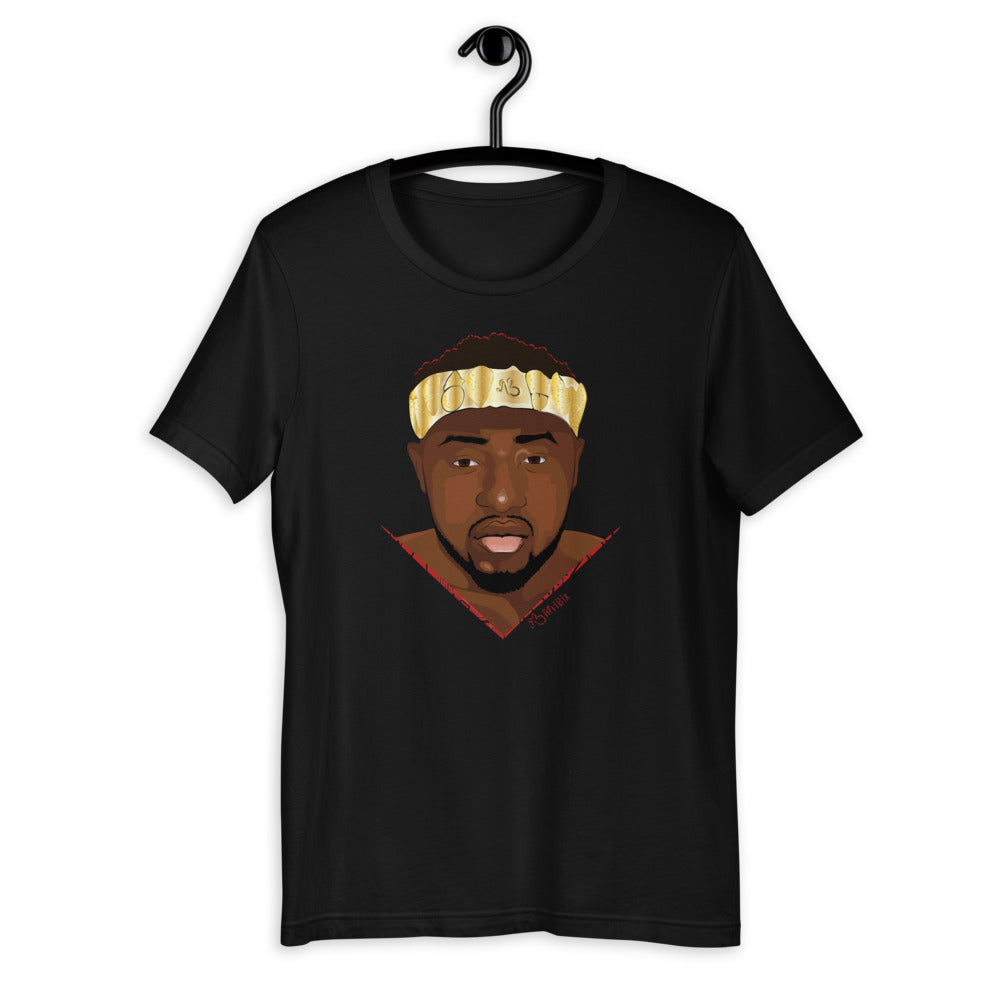 AfriBix Warrior African King Portrait Short-Sleeve Unisex T-Shirt