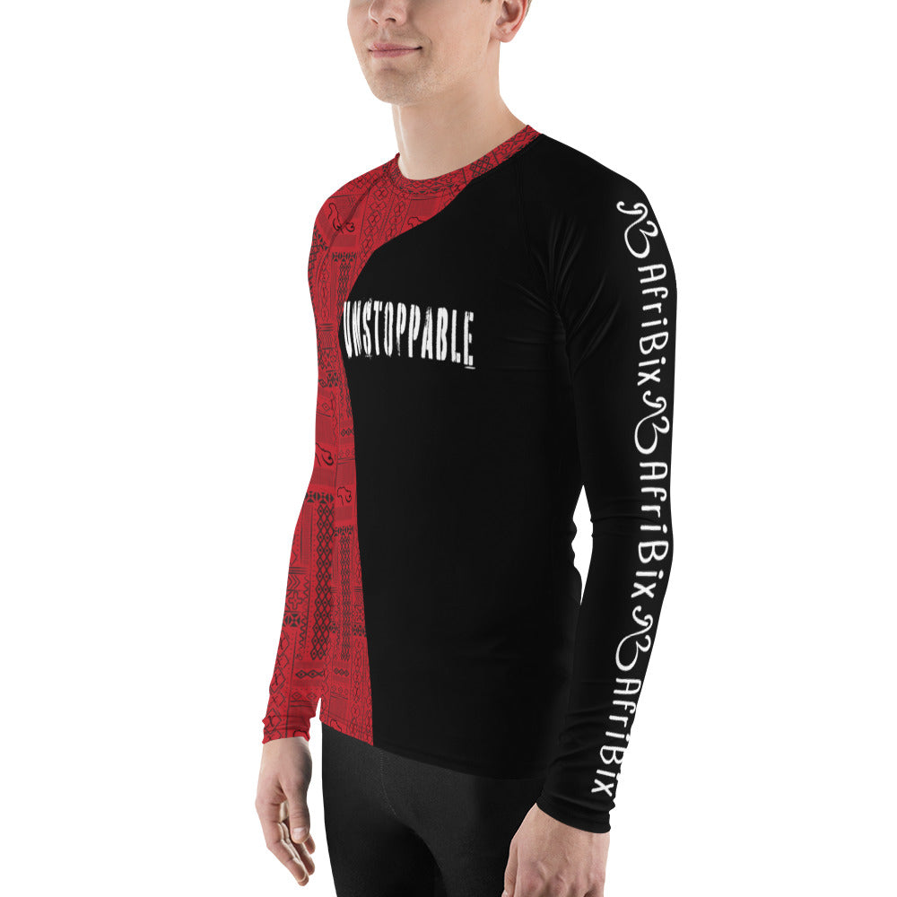 AfriBix Tribal Print Men's Rash Guard
