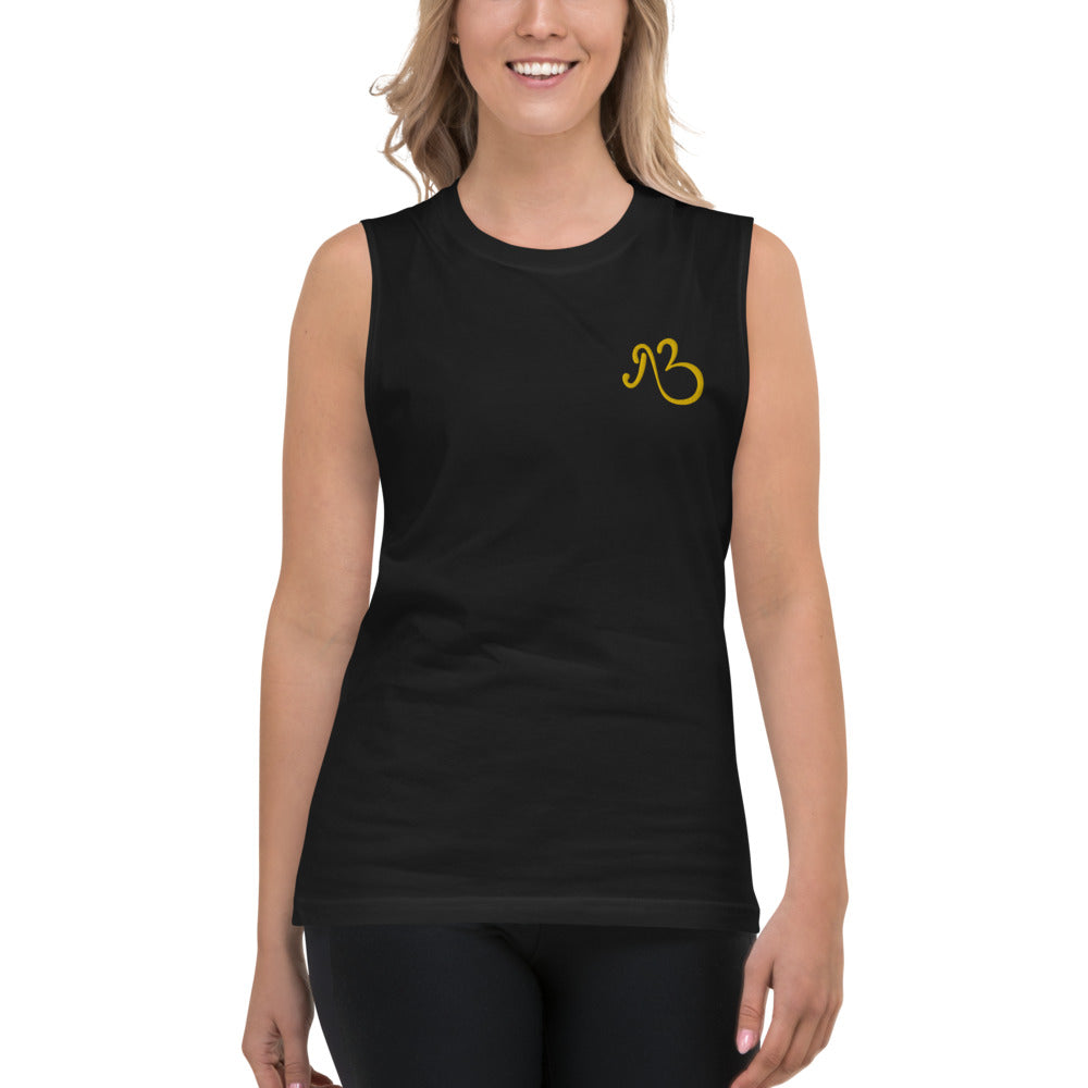 AfriBix Classic Embroidered Unisex Muscle Shirt
