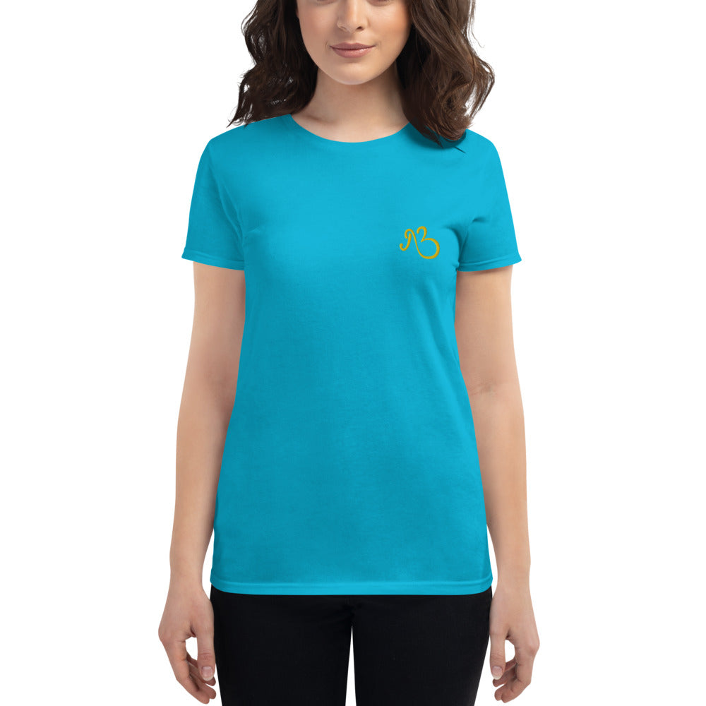 AfriBix Classic Embroidered Women's Short Sleeve T-shirt