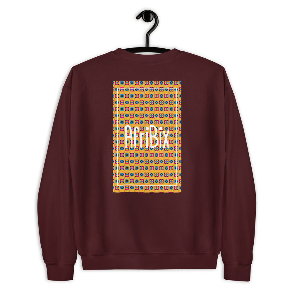 AfriBix Classic Unisex Crew Neck Long Sleeve Pullover Sweatshirt
