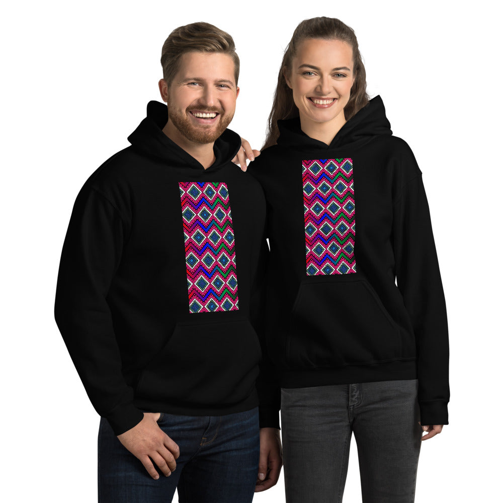 Quadrangle Print Unisex Hoodie