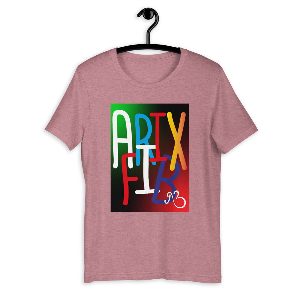 AfriBix Collage Galaxy Print Short-Sleeve Unisex T-Shirt
