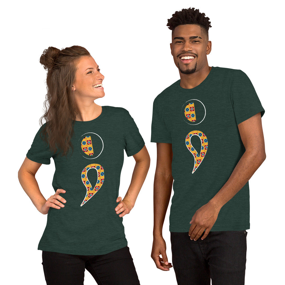 Semi-Colon Unisex T-Shirt