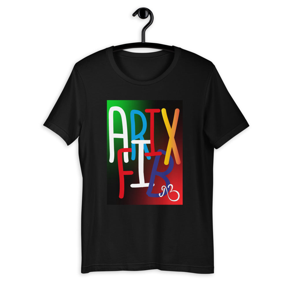 AfriBix Collage Galaxy Print Short-Sleeve Unisex T-Shirt
