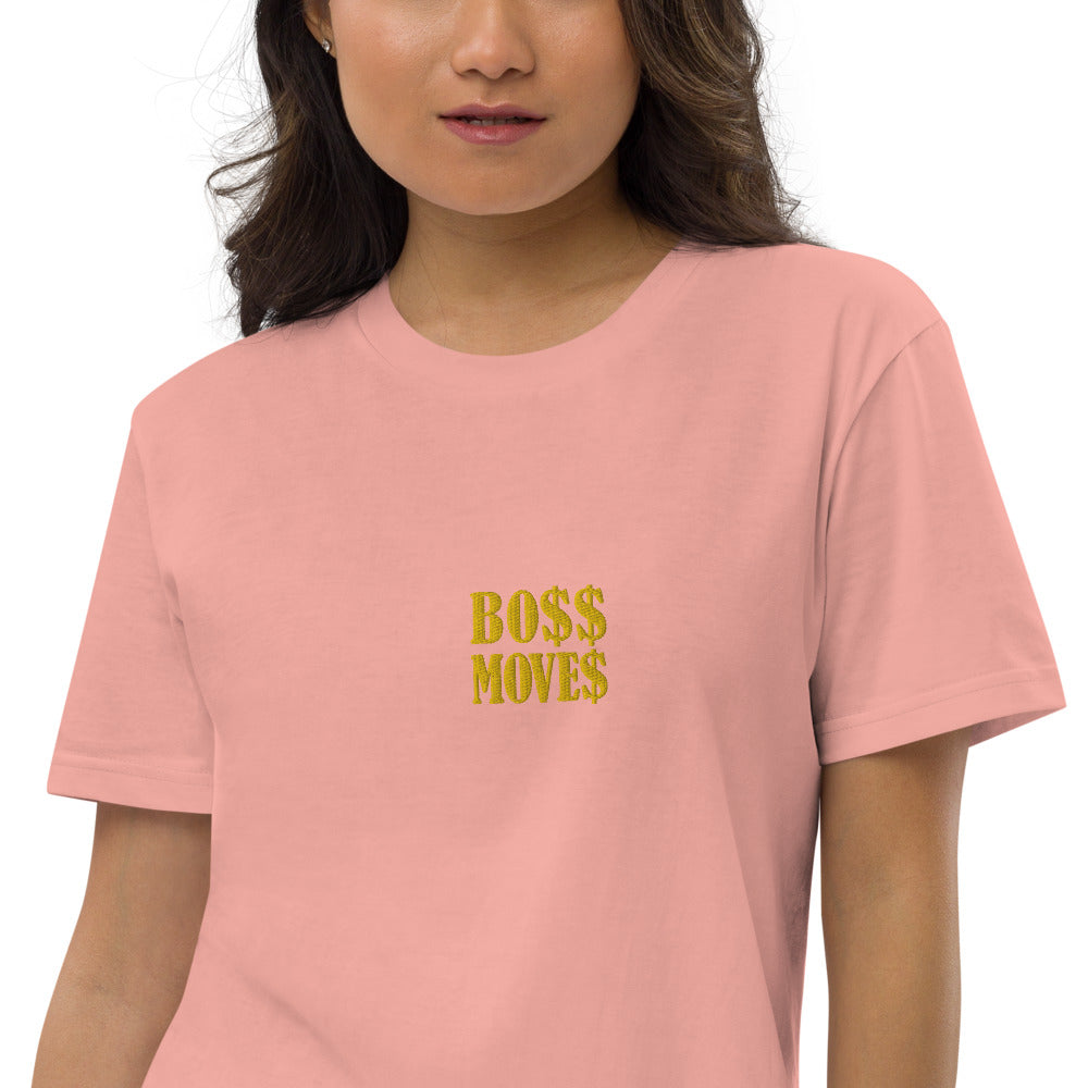 Boss Moves Embroidery Organic cotton t-shirt dress