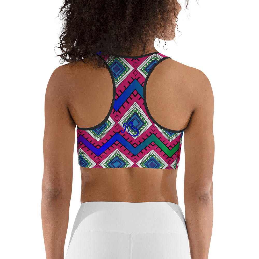 Quad Print Sports bra