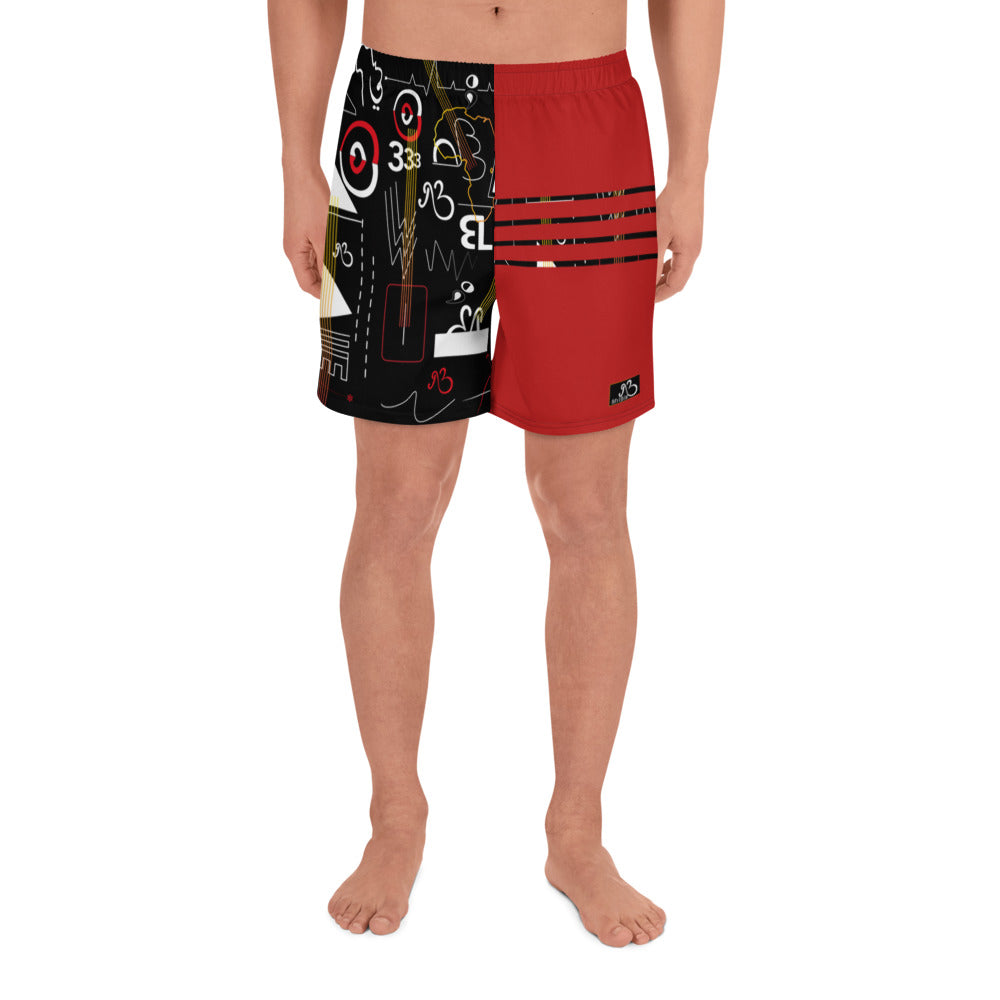 Linear Breakout Men's Athletic Shorts