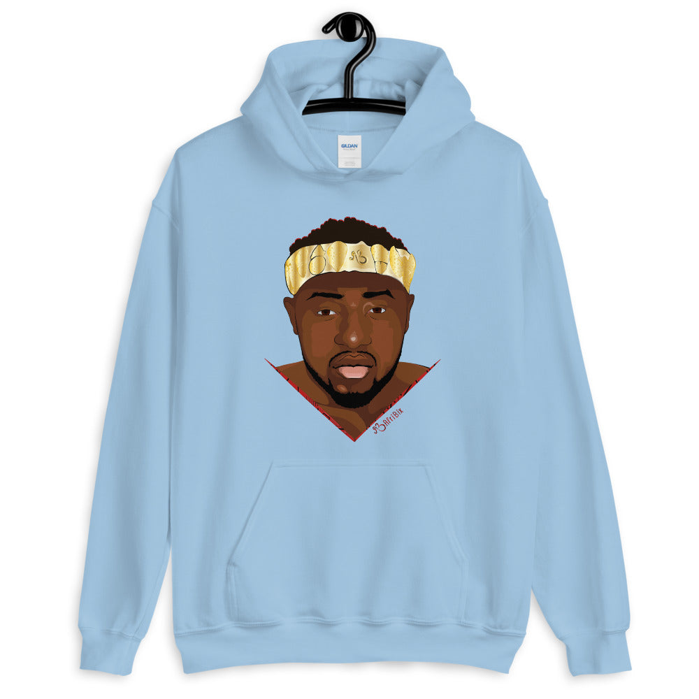 AfriBix Warrior African King Portrait Comfortable Unisex Hoodie