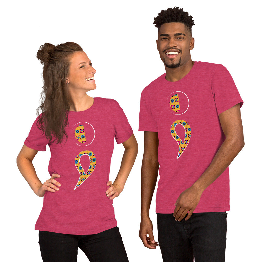 Semi-Colon Unisex T-Shirt