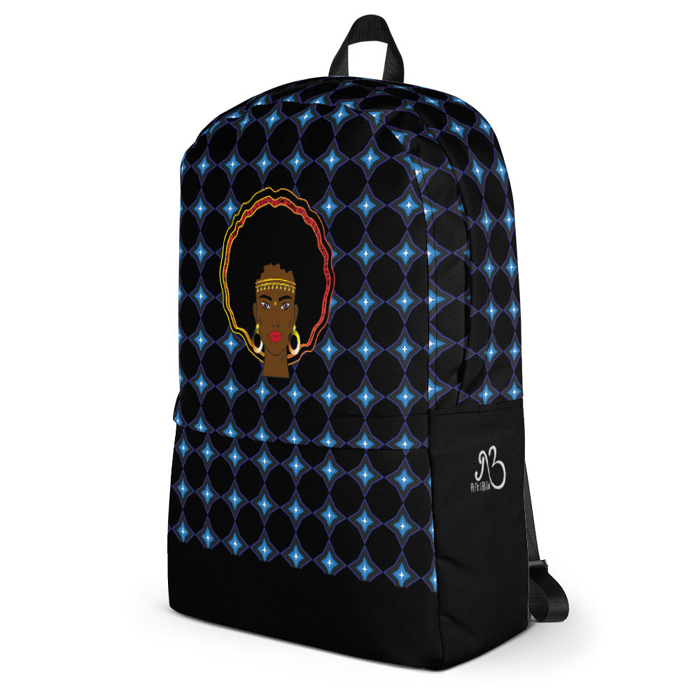 AfriBix Warrior Starz Print Laptop Backpack