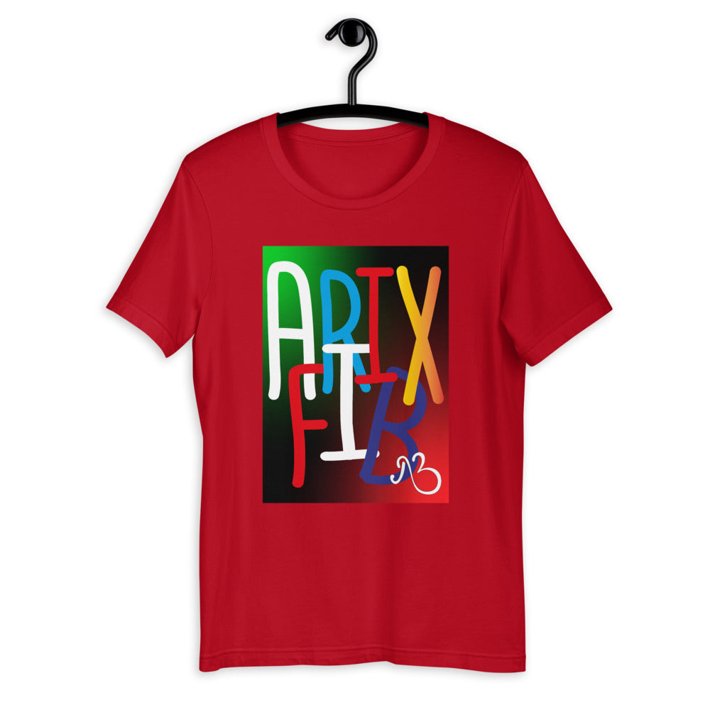AfriBix Collage Galaxy Print Short-Sleeve Unisex T-Shirt