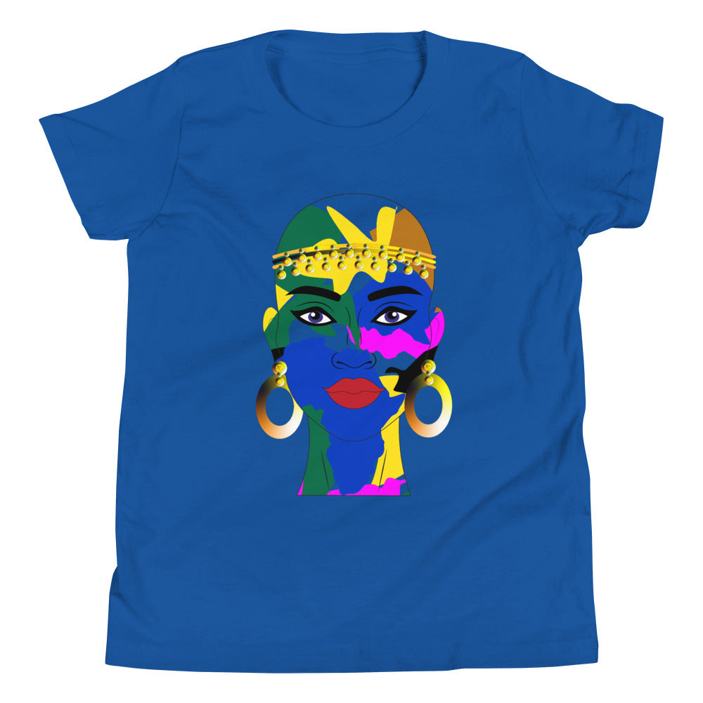 AfriBix Warrior Camo Unisex Youth Short Sleeve Soft T-Shirt
