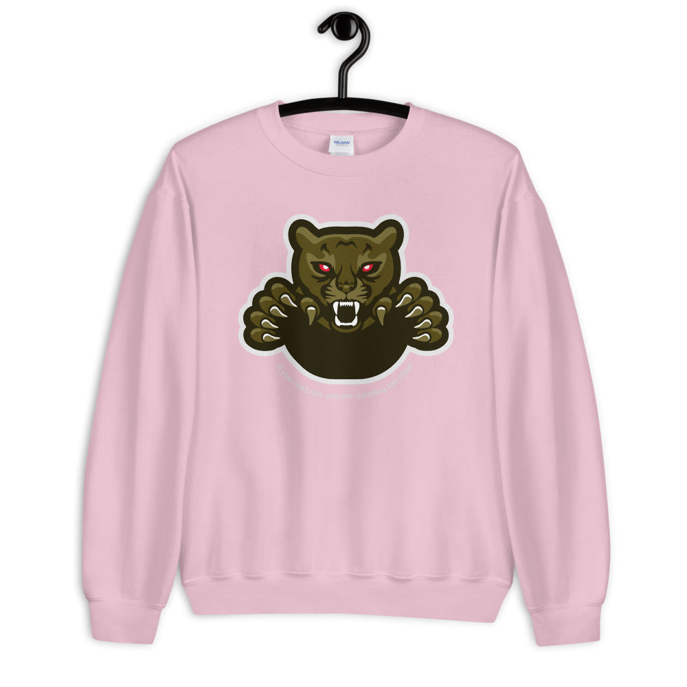 'Physical Distancing' Graphic Panther Comfortable Unisex Sweatshirt