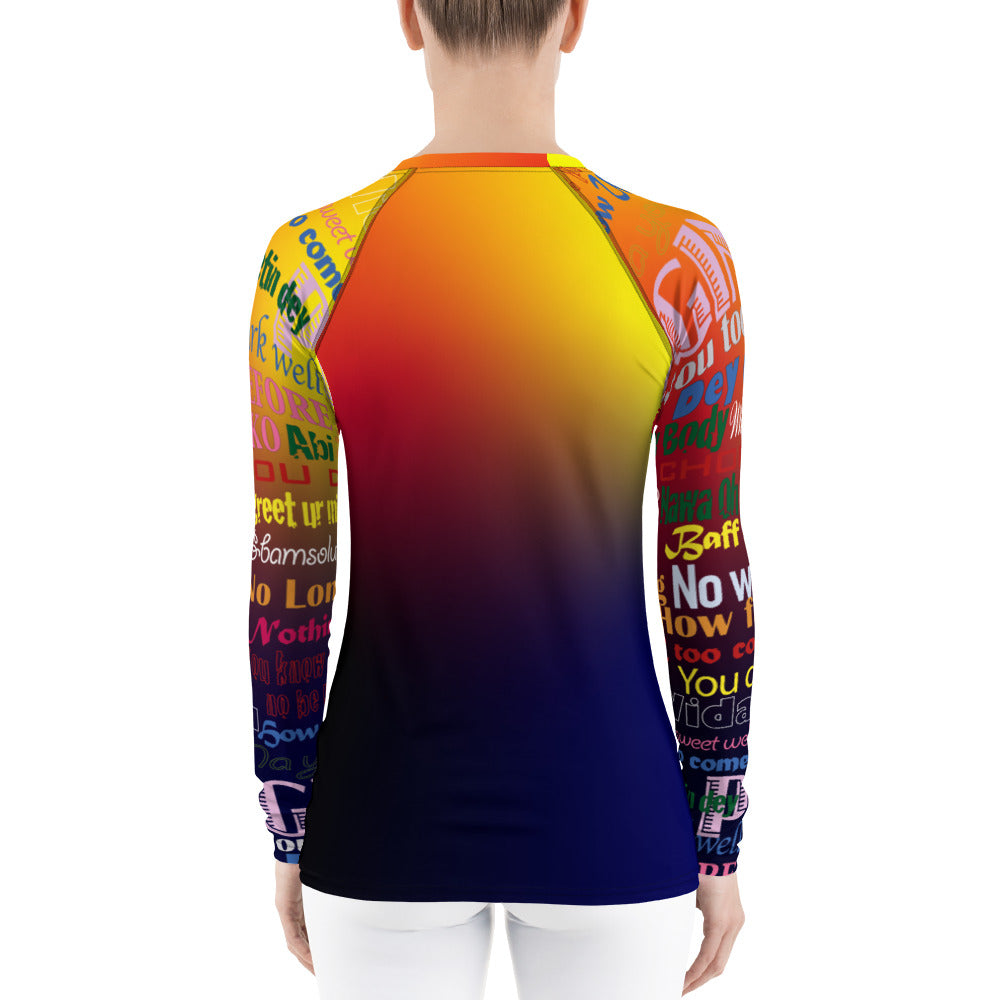 AfriBix Pidgin Galaxy Rash Guard