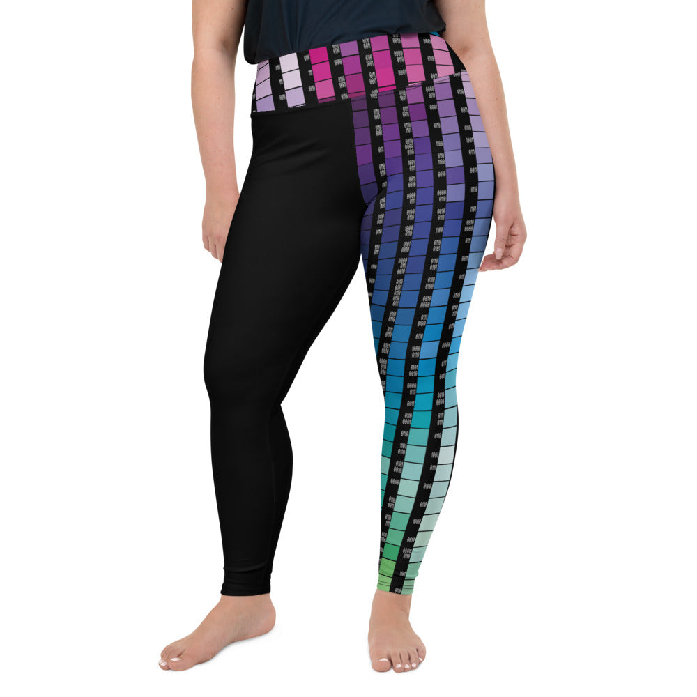 AfriBix Human.Kind Print Plus Size High Waist Leggings