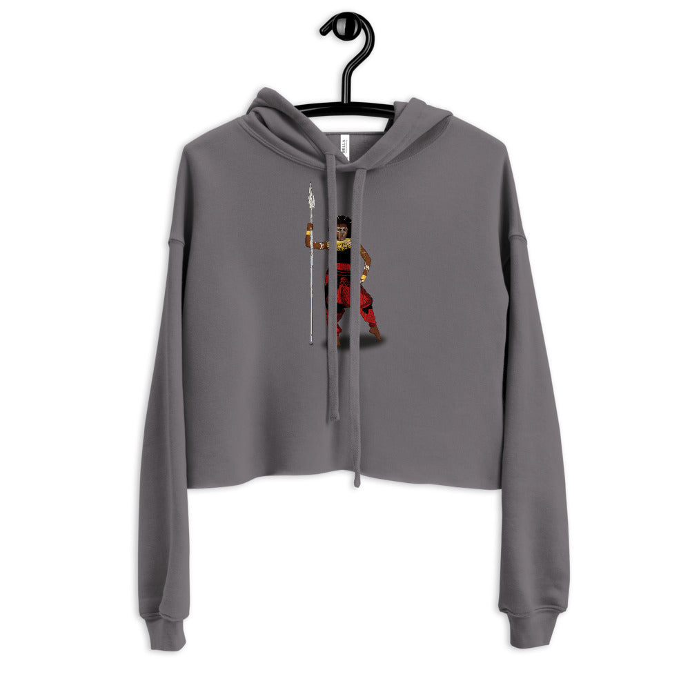 AfriBix Warrior African Queen Crop Hoodie