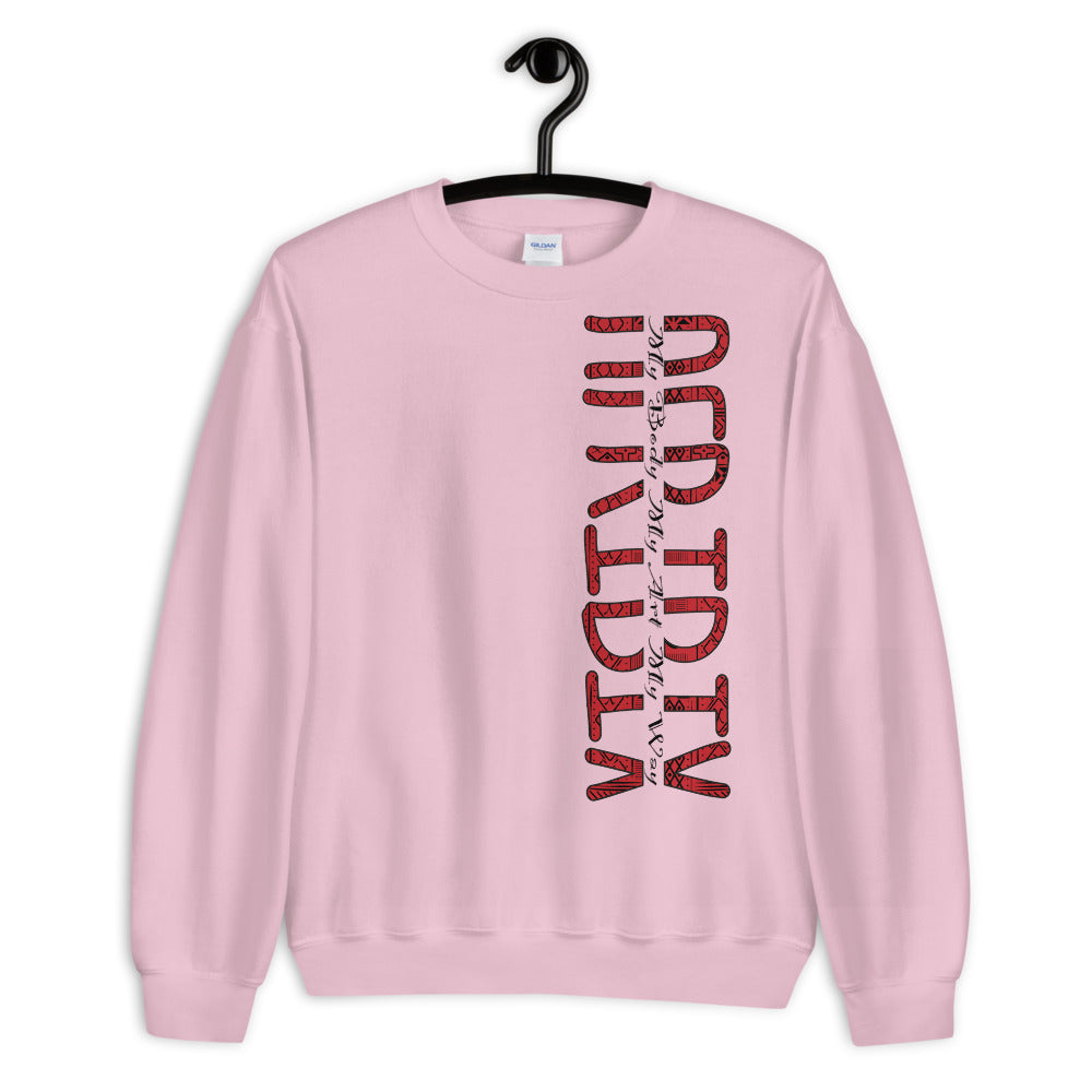 AfriBix Classic Tribal Print Unisex Crew Neck Sweatshirt - bright colours