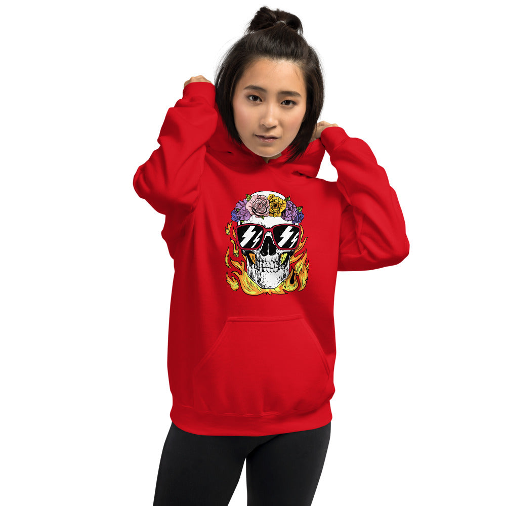 Calm and Collected Graphic Skull Comfortable Unisex Hoodie