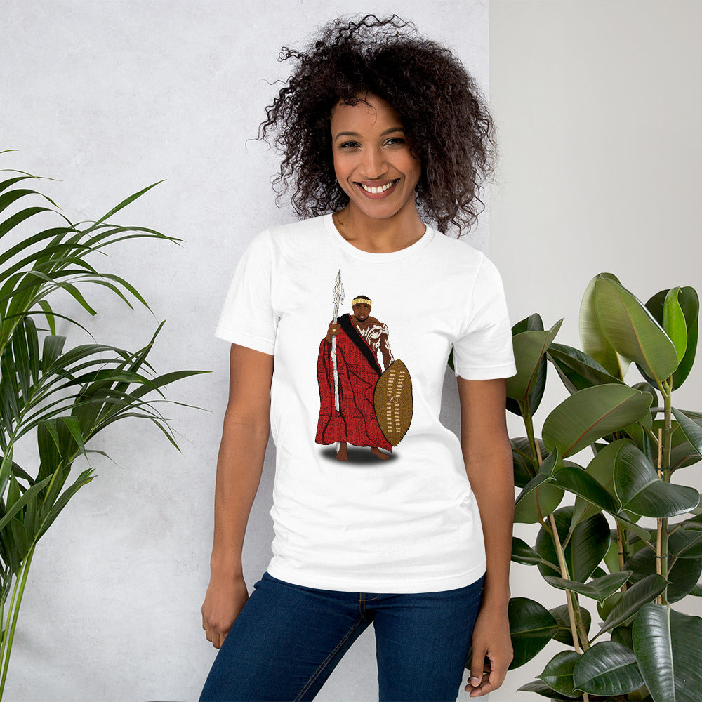 AfriBix Warrior African King Short-Sleeve Unisex T-Shirt