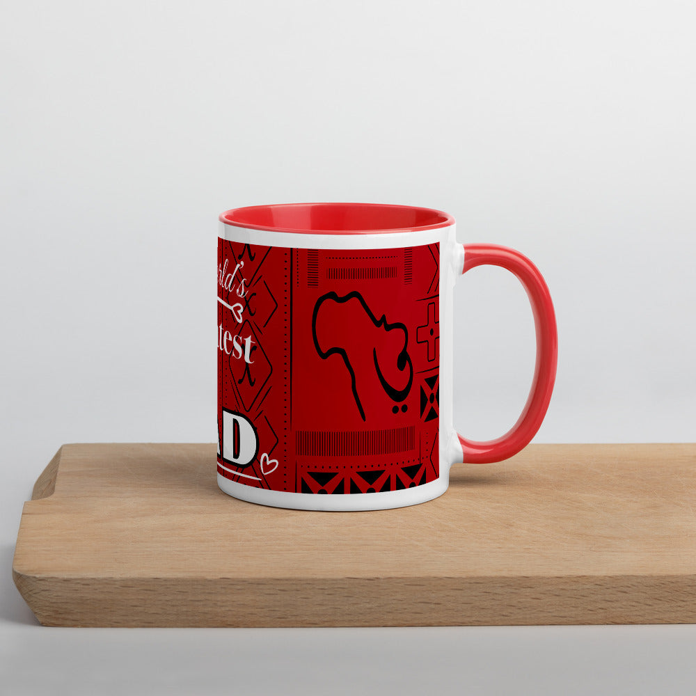 Worlds Greatest Dad Mug with Color Inside